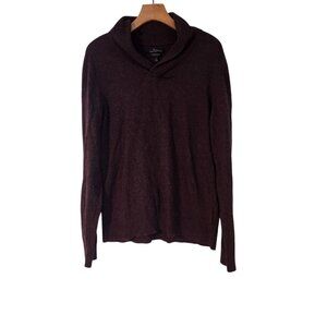 Marc Anthony Sweater Luxury Blend‎ High Neck Cashmere Wool Slim Burgundy XL NWOT